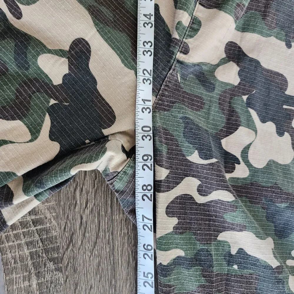 Dogg Supply by Snoop Dogg Mens XL Camo Cargo Pants Ripstop Stretch Elastic Waist - Picture 15 of 16